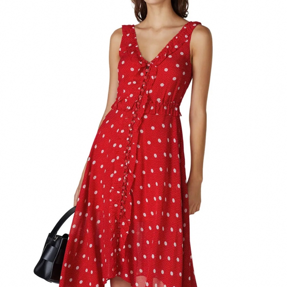The Kooples Red Polka Dot Dress